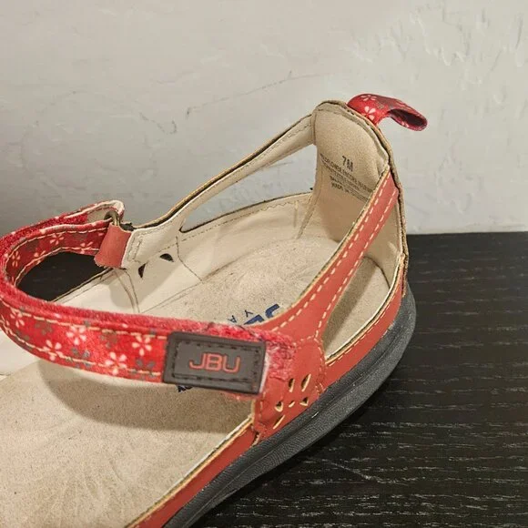 Mary Jane, Vegan Upper, Red JBU by Jambu Wildflower Encore size 7M - Picture 13 of 15